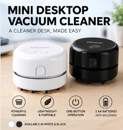 Black Desk Vacuum Cleaner