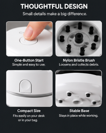 White Desk Vacuum Cleaner
